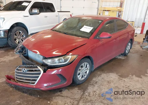 2017 Hyundai Elantra Se из США, поврежденный, VIN KMHD74LF6HU392065
